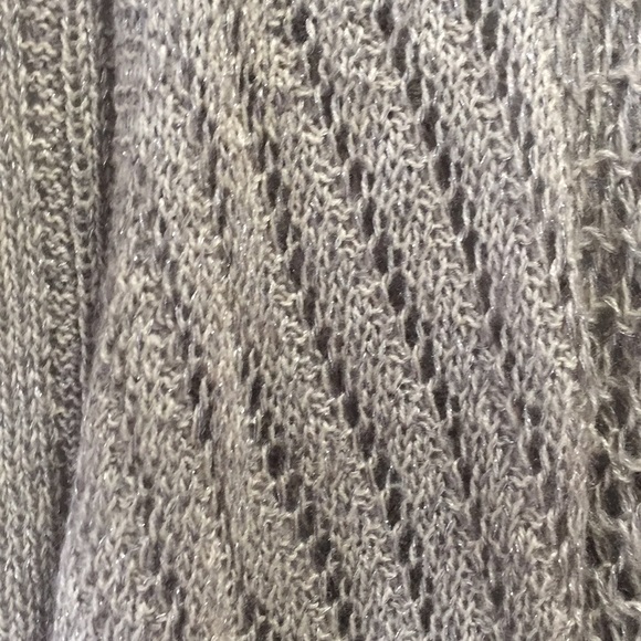 Ladies/juniors tan sparkly sweater/cardigan size M - Picture 3 of 3